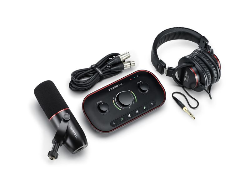 Focusrite Vocaster Two Studio | Bundle med USB lydkort, mikrofon